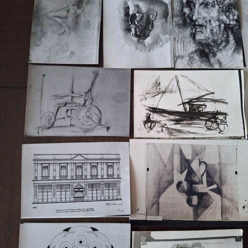 Artistic photos used, set of 19, ideal for collage