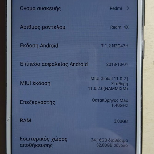 Xiaomi Redmi 4x MAG-138 used with cracked screen glass