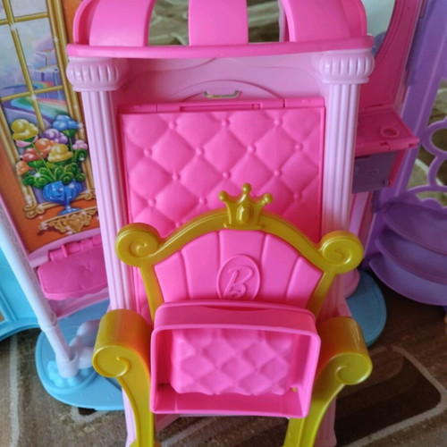 Barbie Princess Dreamtopia castle used with missing parts