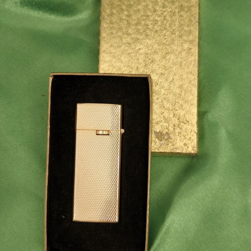 Sharp gas lighter used, gold plated with original box