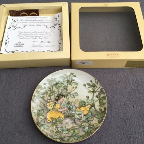 Bradex Villeroy & Boch Wall Plates "Flower Fairies" new, set of 6