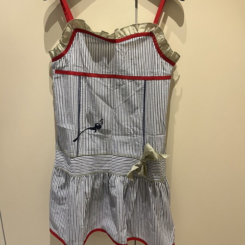 Sam 0-13 Girls' Dress size 14 like new, white with blue stripes