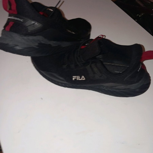 Fila Memory Zeke Nanobionic athletic shoes used, black, size 45