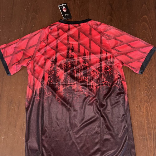 AC Milan Red & Black Cathedral Gradient Jersey new, authentic