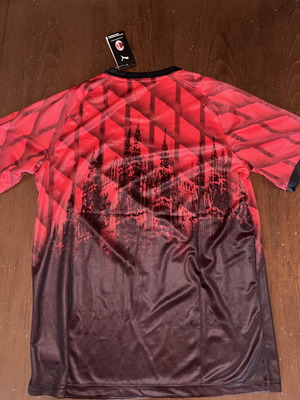 AC Milan Red & Black Cathedral Gradient Jersey new, authentic