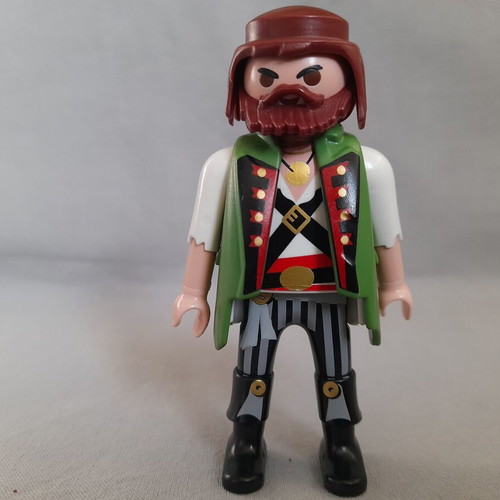 Playmobil pirate figure used, red-haired