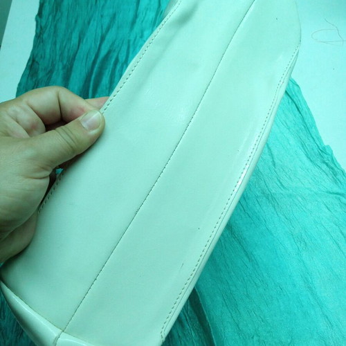 Kouros PVC white shoulder bag like new with long straps