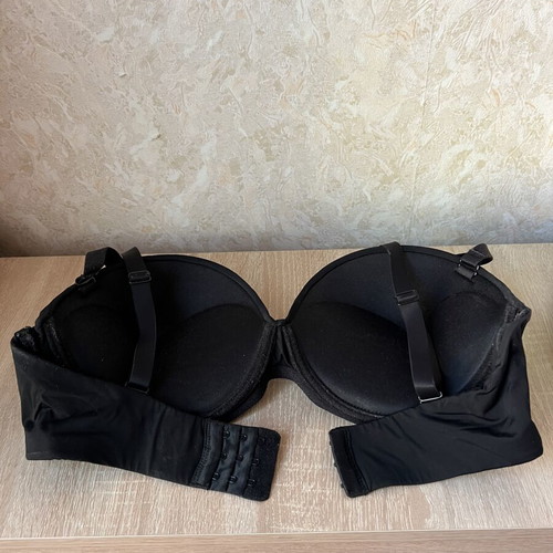 A-Style Black Women's Bra C Cup 85 cm with Push Up and Adjustable Straps like new