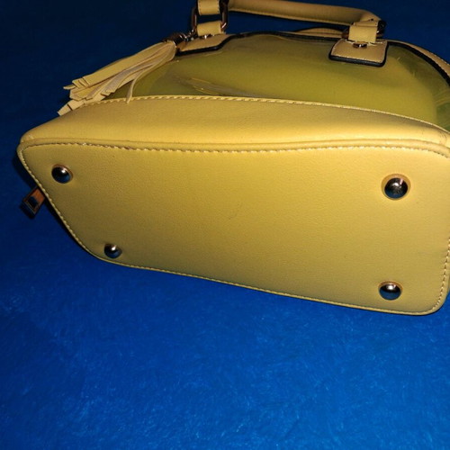 Yellow handbag with inner bag like new