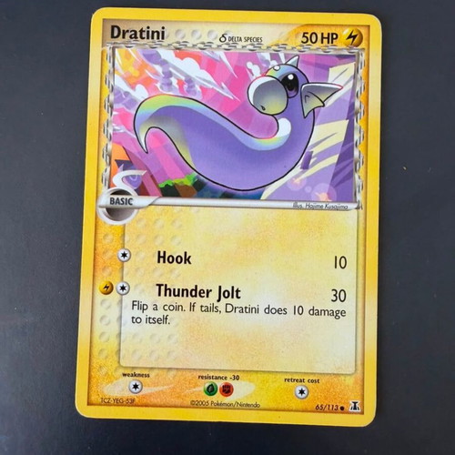 Dratini 65 Delta Species Pokemon TCG card like new