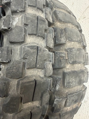 Motoz Tractionator Adventure motorcycle tires used, front 90/90-21 TT and rear 150/70B18 70Q tubeless