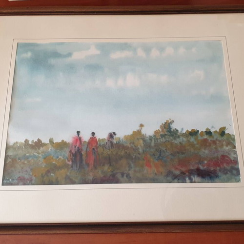 Painting by Vasilis Mavrogiannis used with minor frame damage