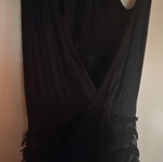 Black Dress like new with open back, size M