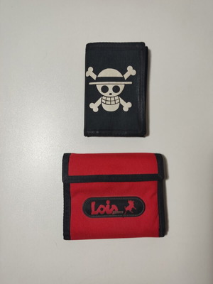 Комплект портфейли One Piece и Loin, черен и червен
