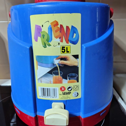 Thermos water jug with tap 5 liters used, Italian