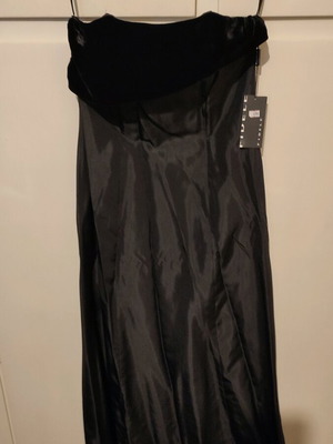 Fidele Women's Long Strapless Evening Dress New Black