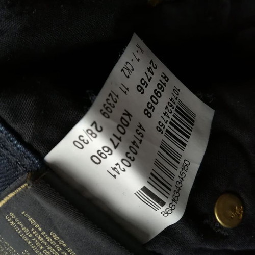 Mavi Jeans dark blue high waist straight jeans, size 28/30