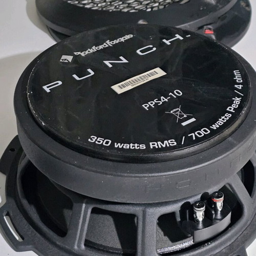 Rockford PPS4-10 700W Midrange Punch Pro Series 4-Ohm Speakers like new