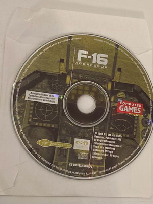 PC Game F-16 Aggressor used from Computer Games magazine