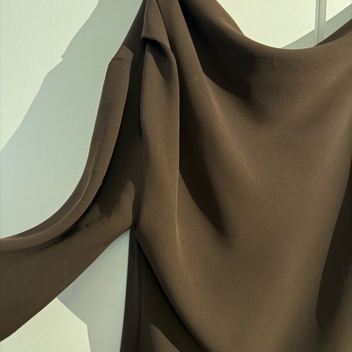 Mango brown one-shoulder blouse XL like new