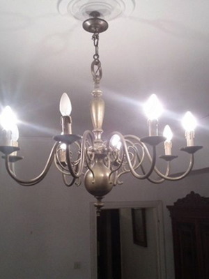CHANDELIER brass