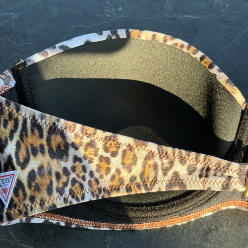 Guess bikini top new, size 34C, black and brown