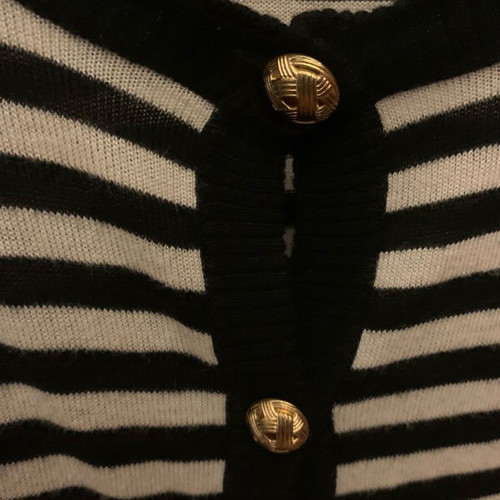 Numph nautical cardigan new, white-blue with gold buttons XS/S