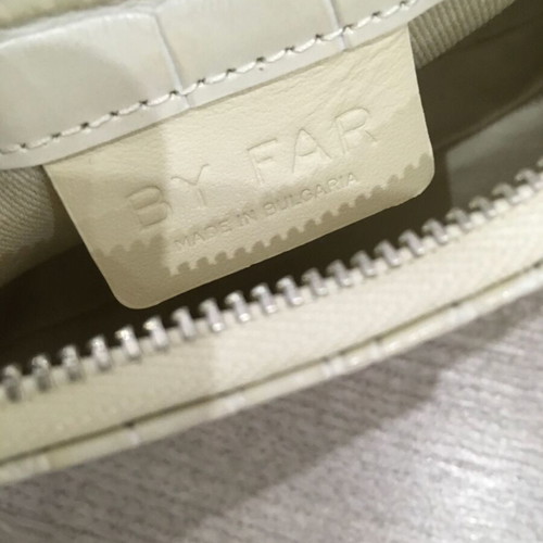 By Far Rachel Mini Bag New Beige With Metal Chain