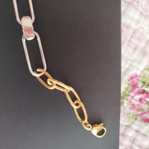 Stainless Steel Bracelet gold and silver like new