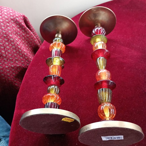 Brass candlesticks like new, set of 2 pieces