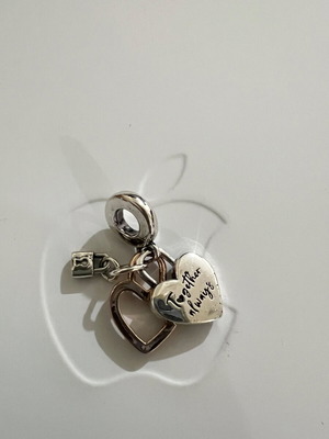 Ασημένιο 925 charm Eternity καινούργιο με φυσικούς κρυστάλλους