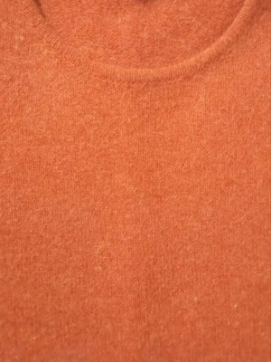 Women's angora wool blouse like new, orange