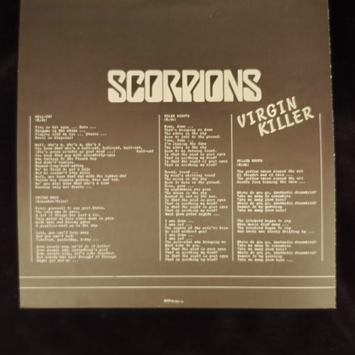 Scorpions Virgin Killer LP Japan 1st Press used, original vinyl RVP-6155