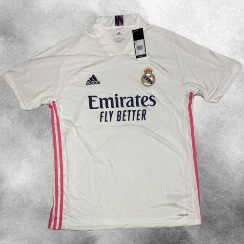 Adidas Real Madrid Home Jersey brand new with tags, white with pink
