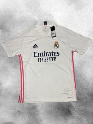 Adidas Real Madrid Home Jersey καινούργιο με ετικέτες, λευκό με ροζ