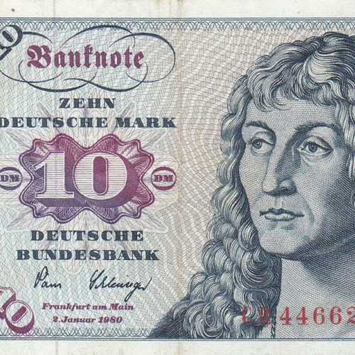 German banknote used