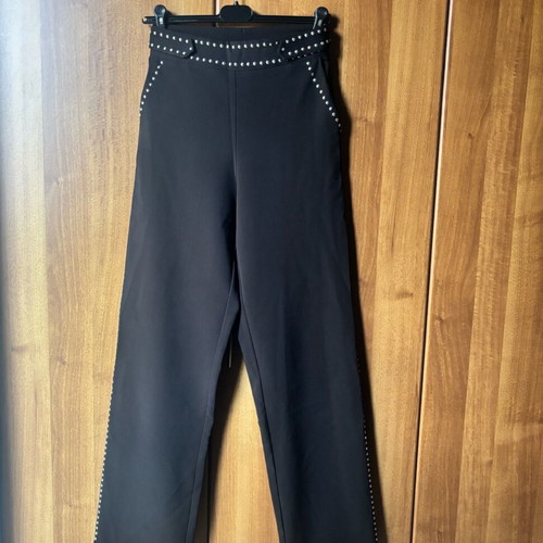 Vassia Kostara high-waisted pants with studs new, size S, black