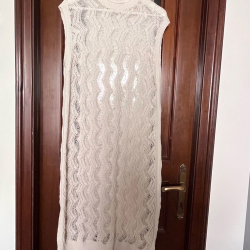 Knit dress M Zara like new, ecru