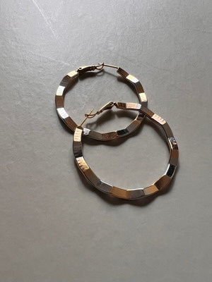 Steel earrings new in gold and silver tones
