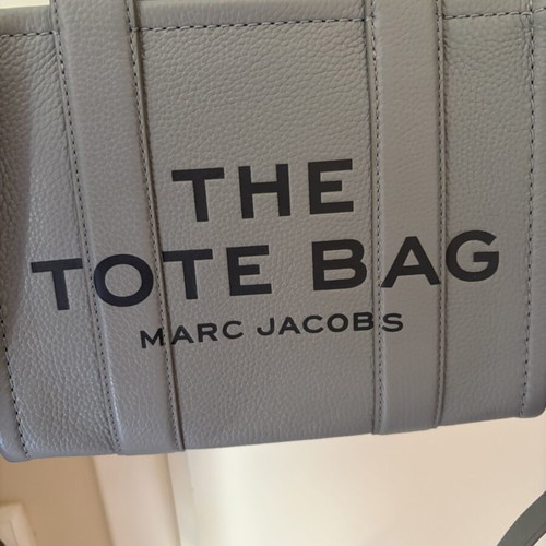 Marc Jacobs Small Leather Tote Bag, grey