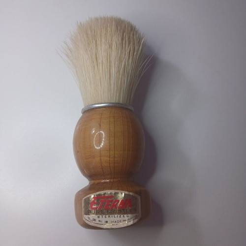 Vintage Eterna Shaving Brush like new, 80s boar bristle