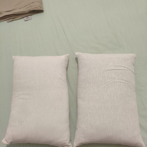 Handmade decorative sofa pillows set of 2, natural white, new