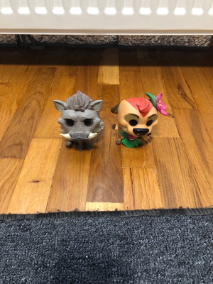 Funko Pop Pumbaa and Timon in excellent condition without boxes