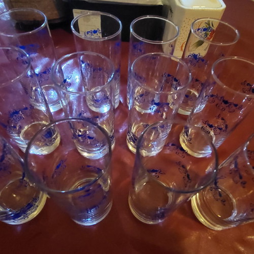 FAGE glasses new, set of 12 collectible