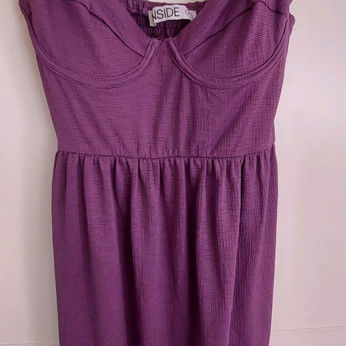 Purple dress with straps like new, size XS, Inside