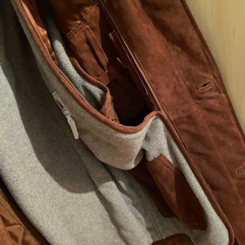 Peter Keen leather jacket used, size 54, brown