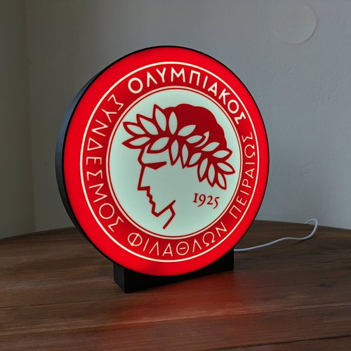Olympiakos 3D light with USB and switch, new