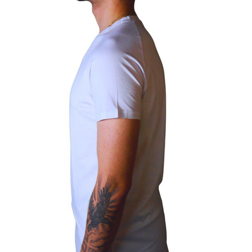 Legendary T-shirt Infinity white cotton-spandex, size L, new