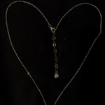 Anna Maria Mazaraki Silver Gold-Plated Butterfly Necklace with Zircon 40-45cm