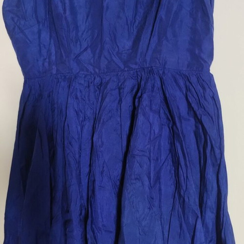 Silk dress in bright blue, like new, size S